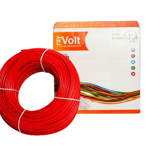 Rayvolt 2.5 sqmm Wire Red Color