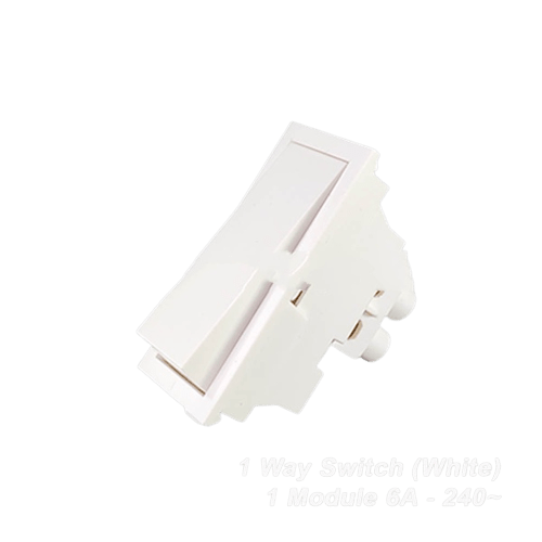 ConaSmyle Olive 1Way Switch 6A 240V~White (Ref. No. W-101) - MotoWinn