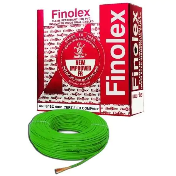 Finlox Wire 0.75 sqmm Green FR PVC