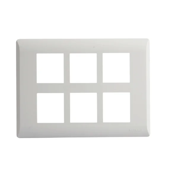 Havells Coral Glossy White 12 Module Plate