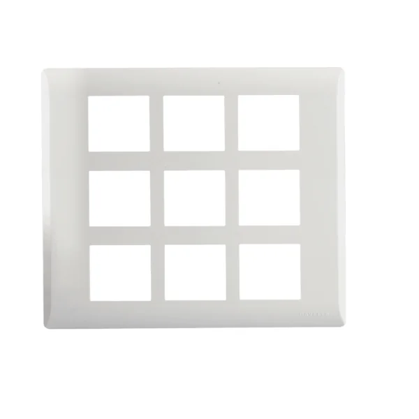 Havells Coral Glossy White 18 Module Plate