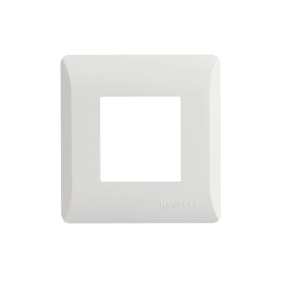 Havells Coral Glossy White 2 Module Plate