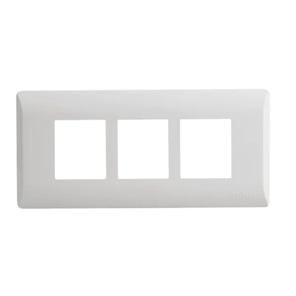 Havells Coral Glossy White 6 Module Plate